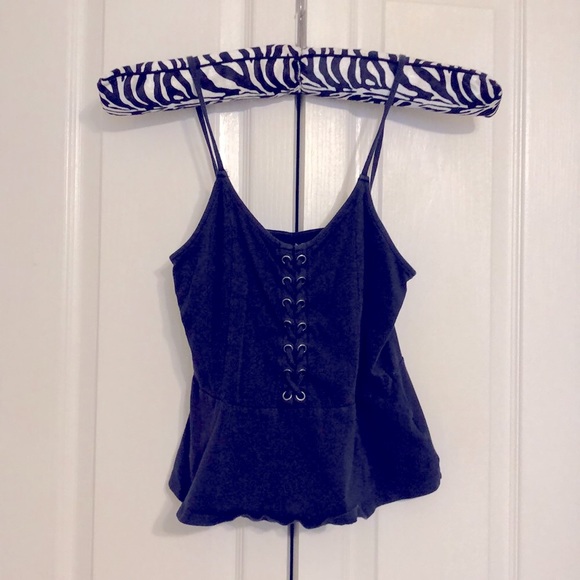 American Eagle Outfitters Navy Blue Top - Picture 2 of 7